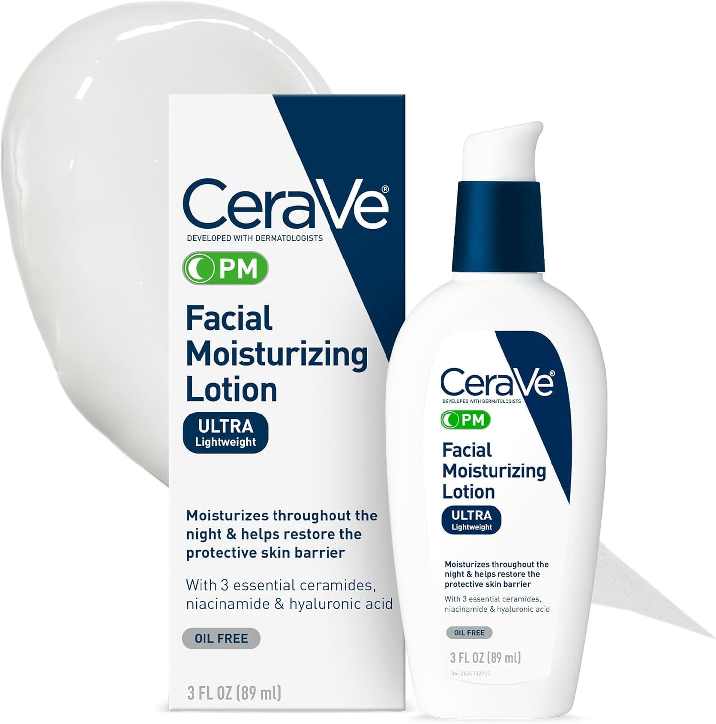 Cerave Pm Facial Moisturiaing Lotion Ultra Lightweight 89ml