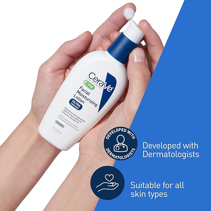 Cerave Pm Facial Moisturiaing Lotion Ultra Lightweight 89ml