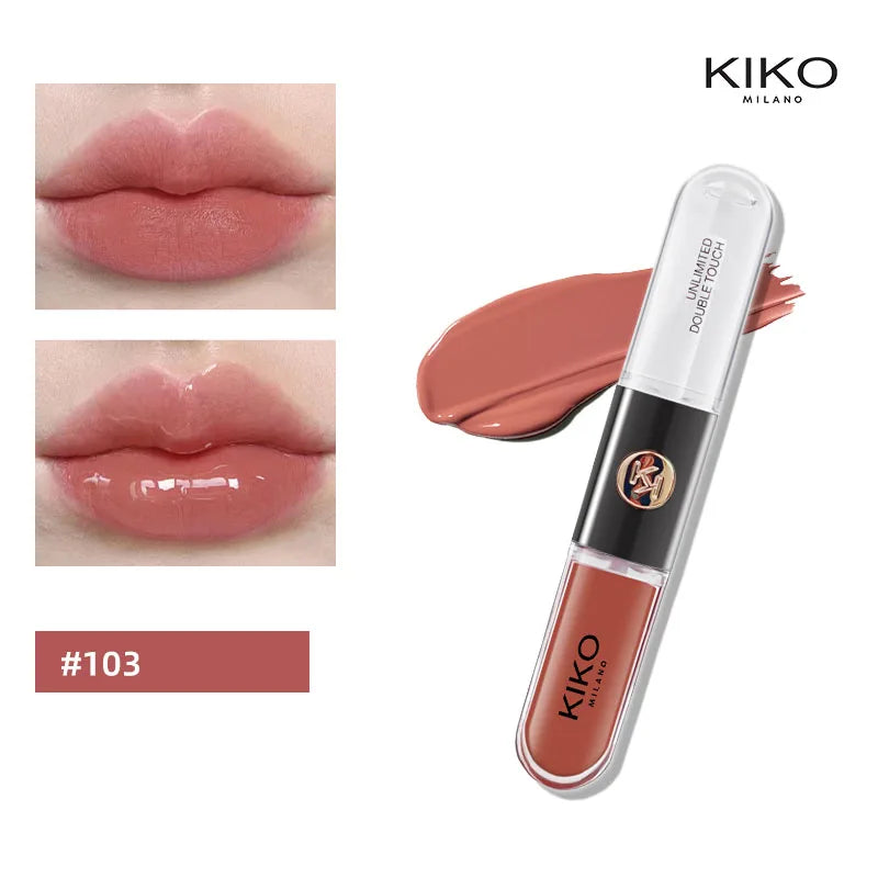 KIKO Unlimited Double Touch Lipstick 103 Natural Rose
