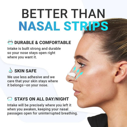 Intake Breathing Premier Nasal Dilator Starter Kit (30 Count Black)