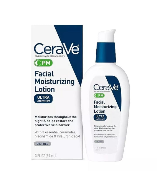 Cerave Pm Facial Moisturiaing Lotion Ultra Lightweight 89ml